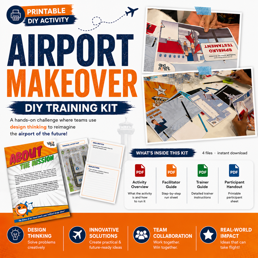 Airport Makeover DIY Activity | Game on Design Thinking & Creativity