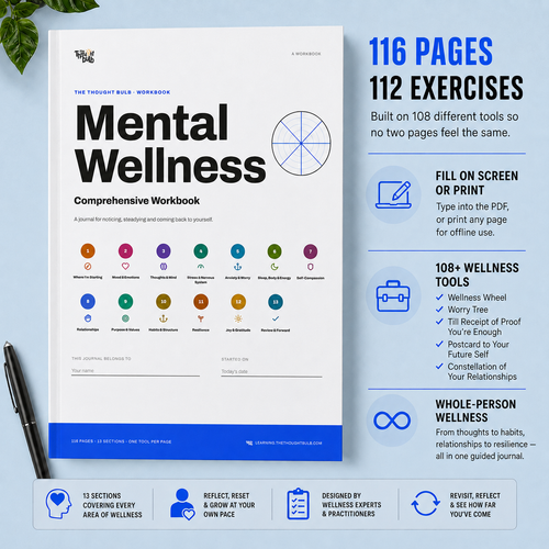 Mental Wellness Workbook | A Journal to Notice, Steady & Come Back to Yourself