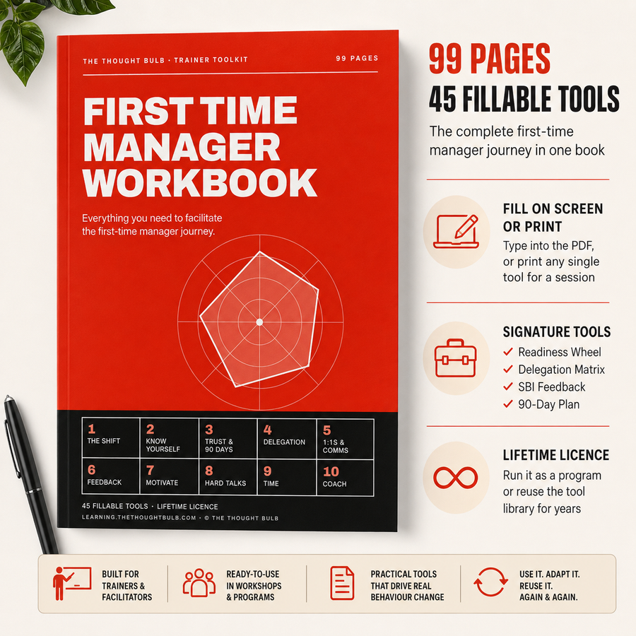 First Time Manager Workbook | From Doer to Leader