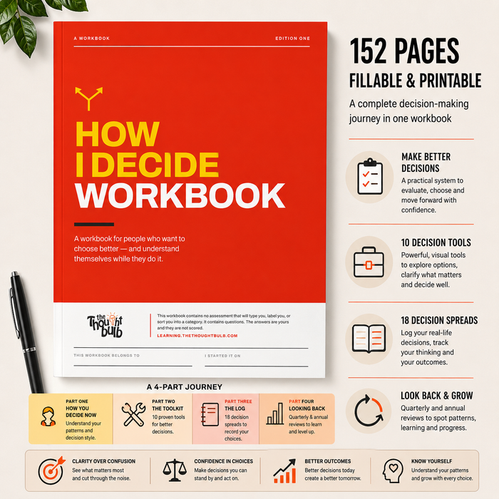 How I Decide Workbook | Make Better Decisions & Know Your Own Mind