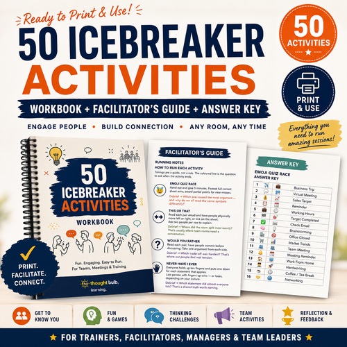 50 Corporate Icebreakers | Complete Facilitator's Kit