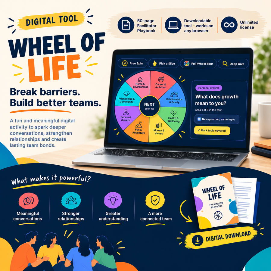 Wheel of Life | Interactive icebreaker &amp; conversation-starter tool for trainers
