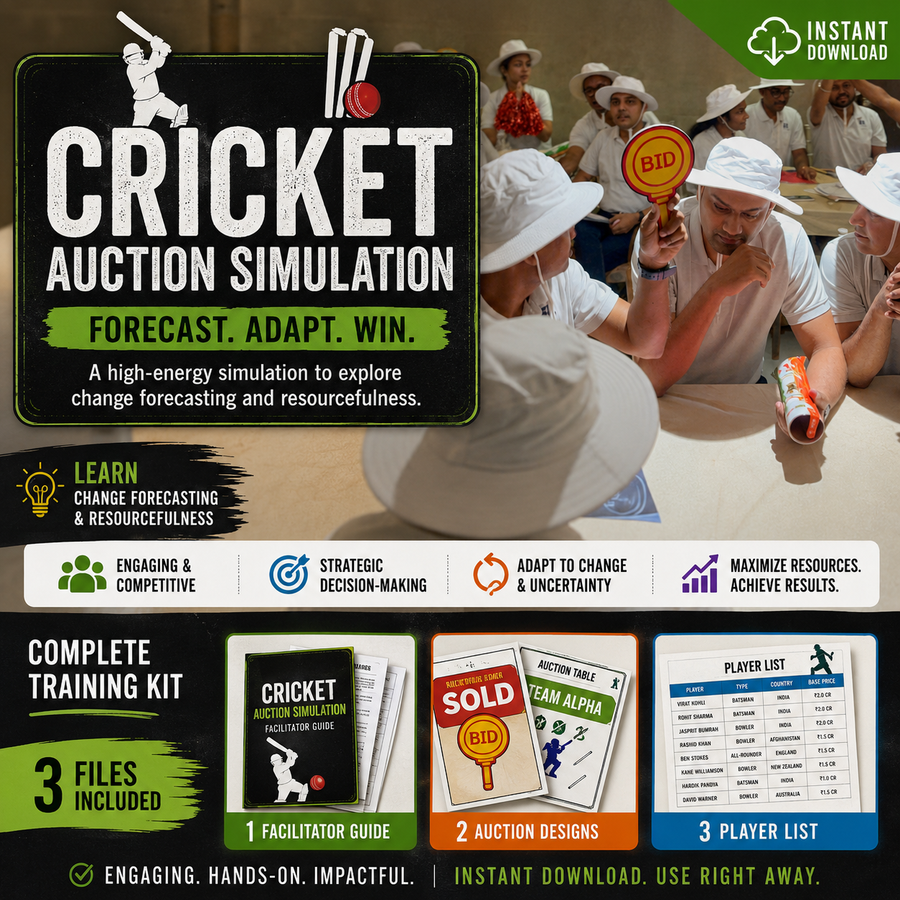 Cricket Auction Simulation | Budgeting, Strategy & Negotiation Under Pressure